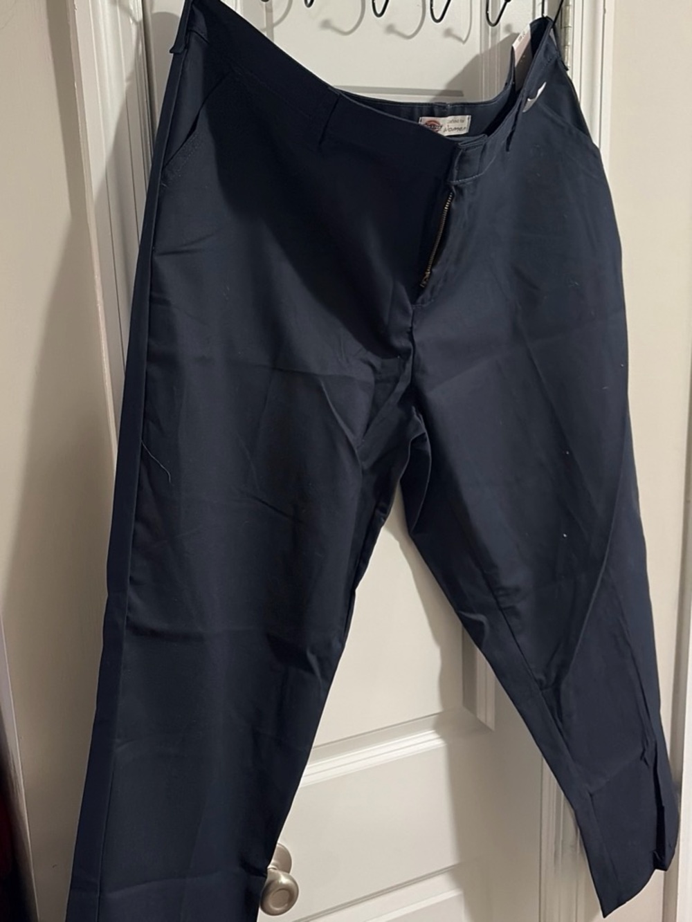 Womens Navy Dress Pants - Classic Straight Fit